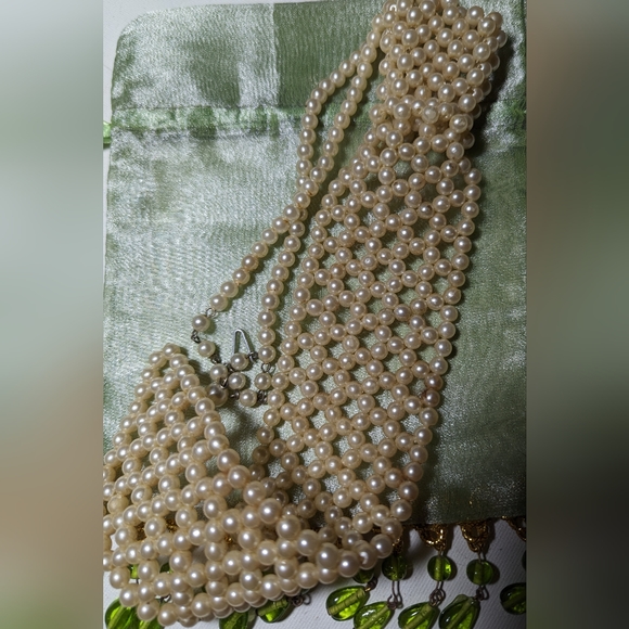 Jewelry Vintage 6s Faux Pearl Necktie Poshmark